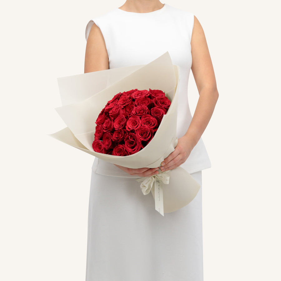25 Red Roses Bouquet Designer