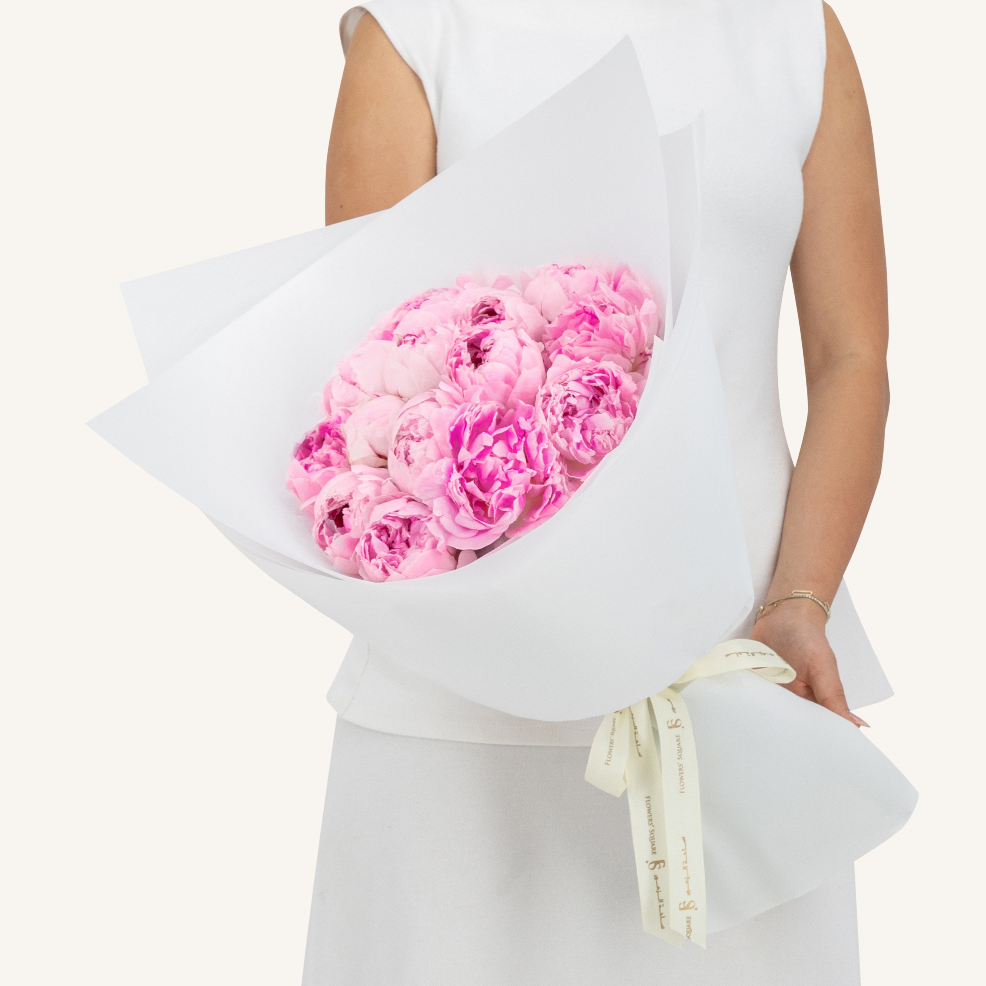 15 Pink Peony Bouquet