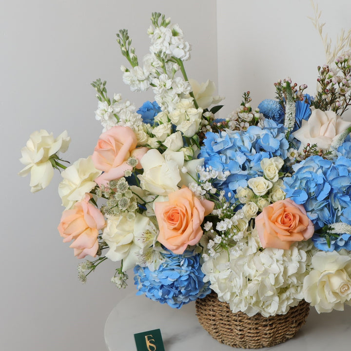 Hydrangea, Roses flower online delivery