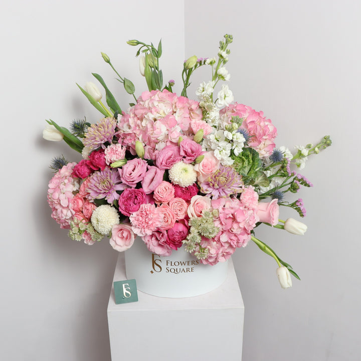 Pink Flowers Box by FS Shop