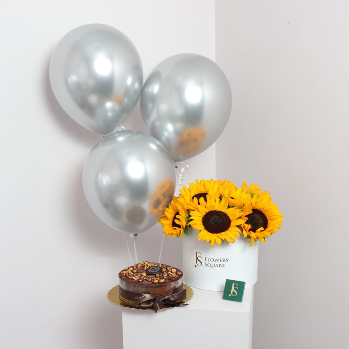 Sunflower Box, Cake and Balloons in FS shop