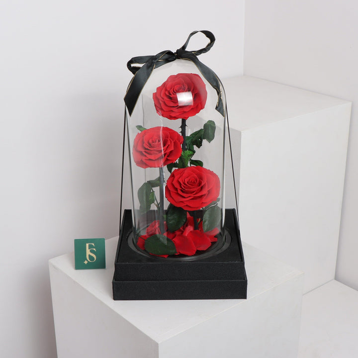 3 Forever Roses Red 🌹 | Luxury Forever Rose Delivered Dubai 🇦🇪 | Official Forever Rose