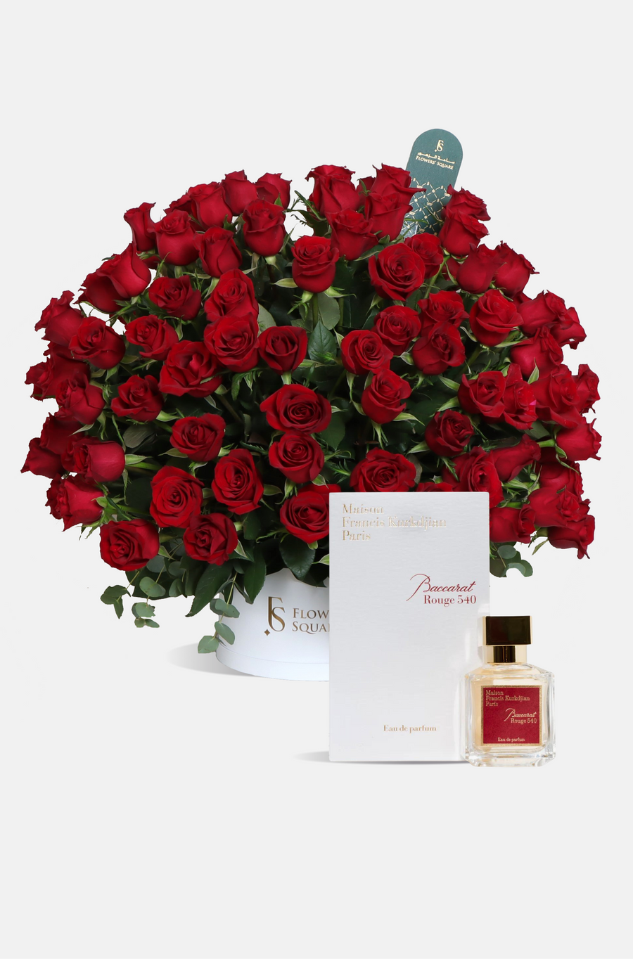 150 Red Roses Box X Baccarat Rouge 540 70ml