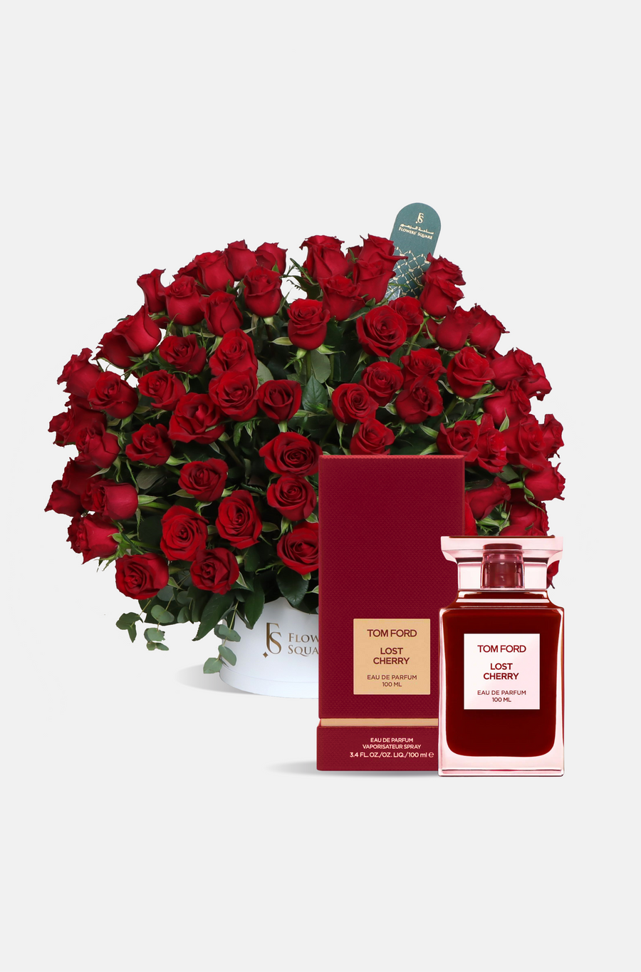 150 Red Roses Box X Tom Ford Lost Cherry 50ml