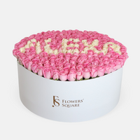 250 Pink Rose Box | VIP Roses Delivered Dubai (35cm x 75cm)