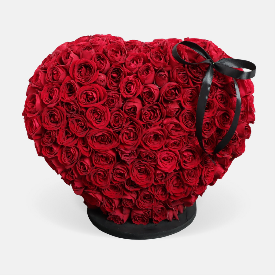 3D Heart Rose (25cm x 25cm)