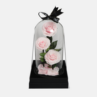 3 Forever Roses Pink (40cm x 20cm)