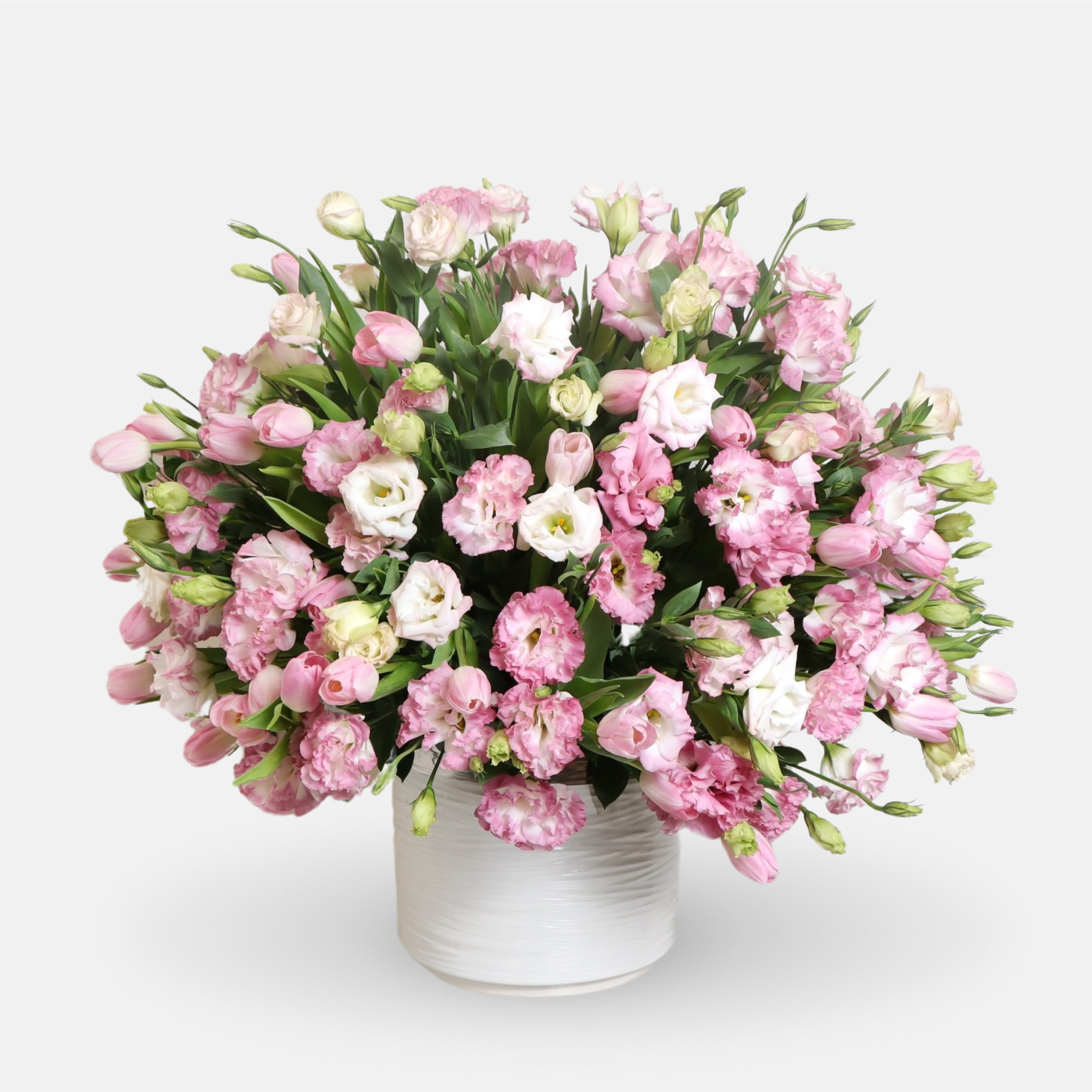 Lisianthus and Tulips Elegance(60cmx60cm)