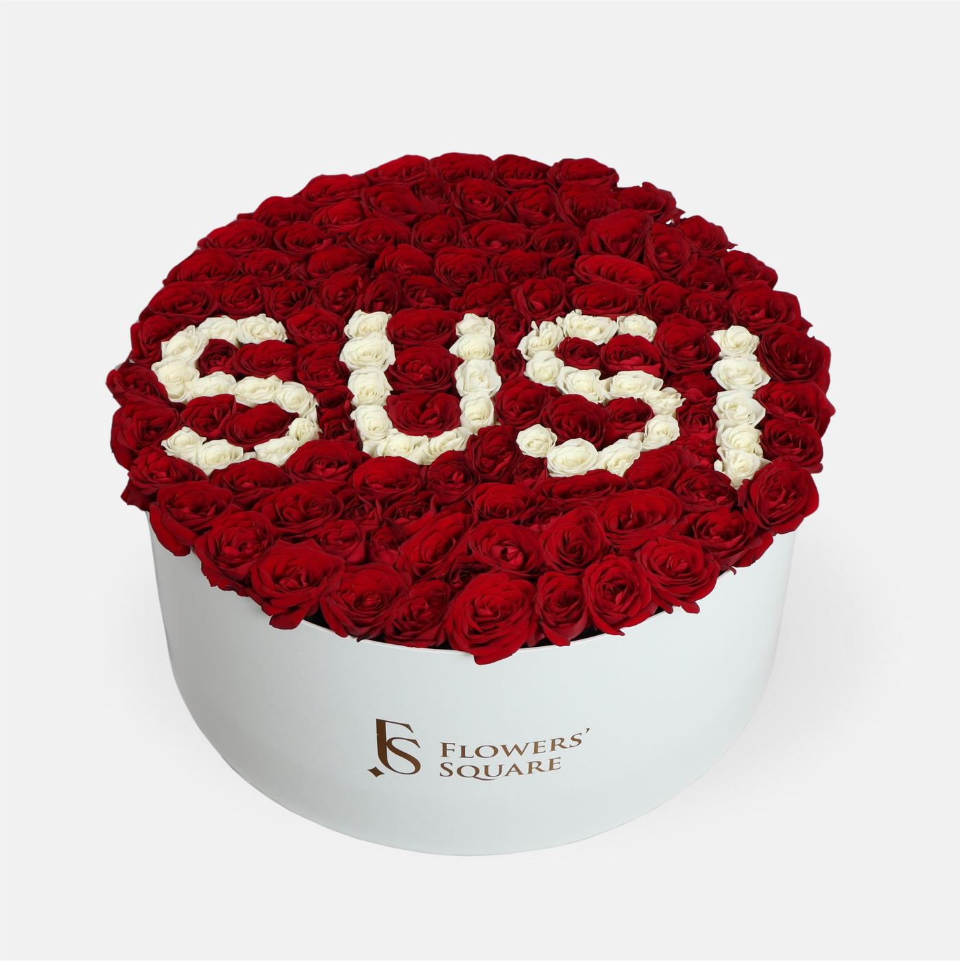 Name on Flower Box Roses(23cmx40cm)