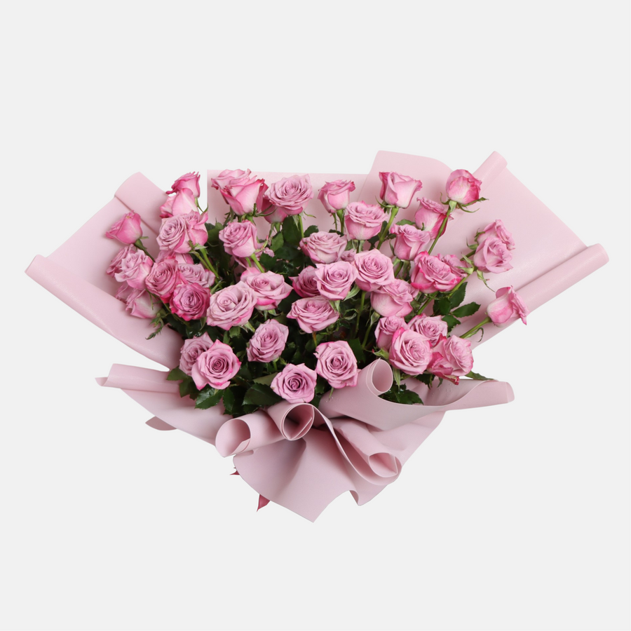 50 Purple Rose Bouquet (65cmx80cm)