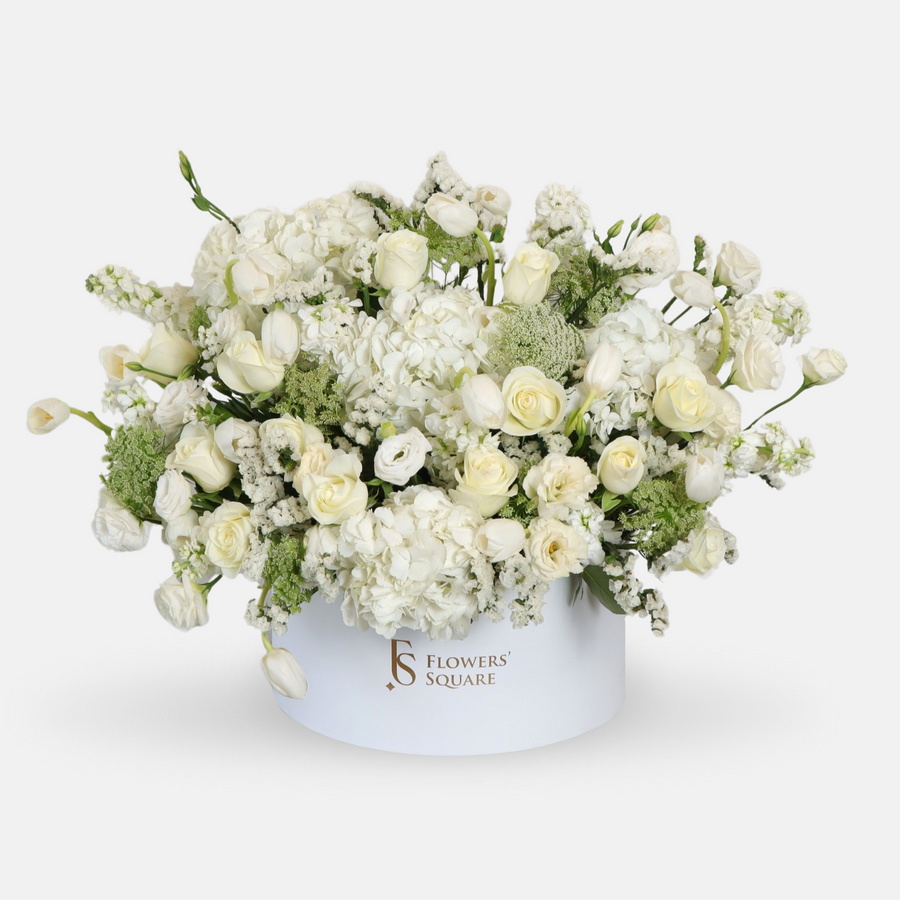 White Flower Mix Box(60cmx60cm)