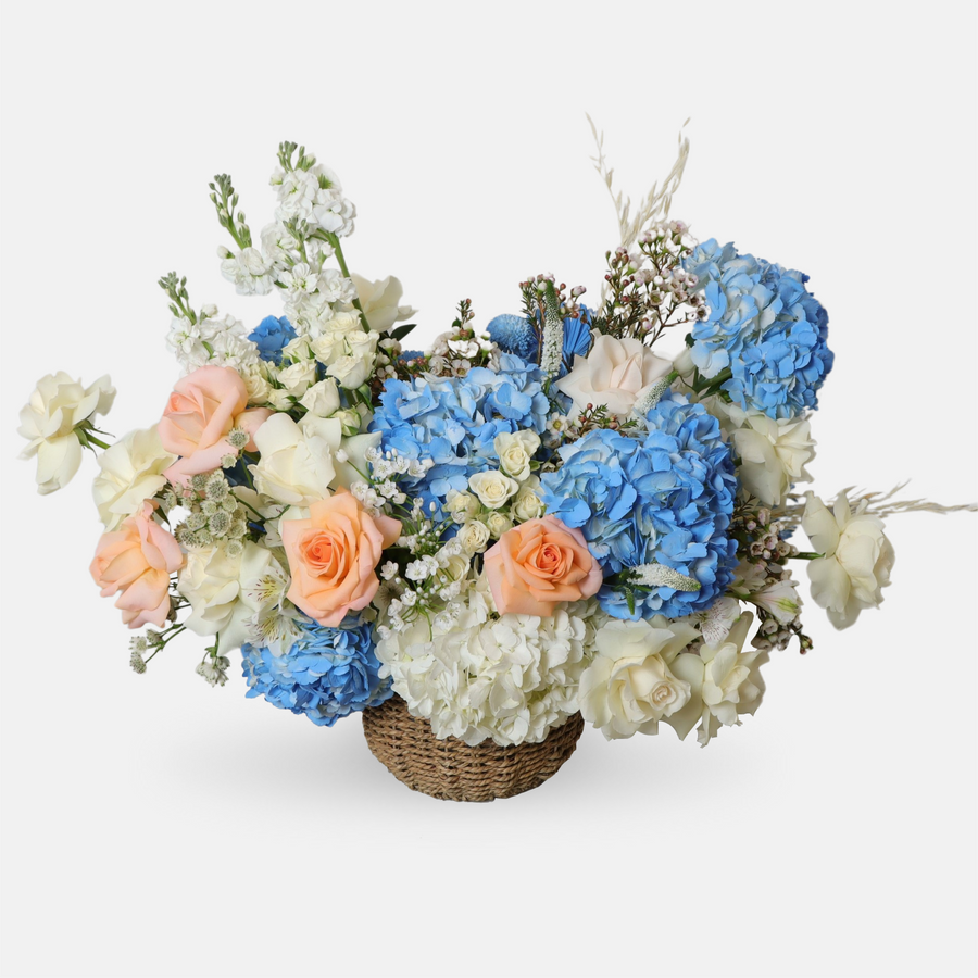 Hydrangea Mix Flower Basket(65cmx70cm)