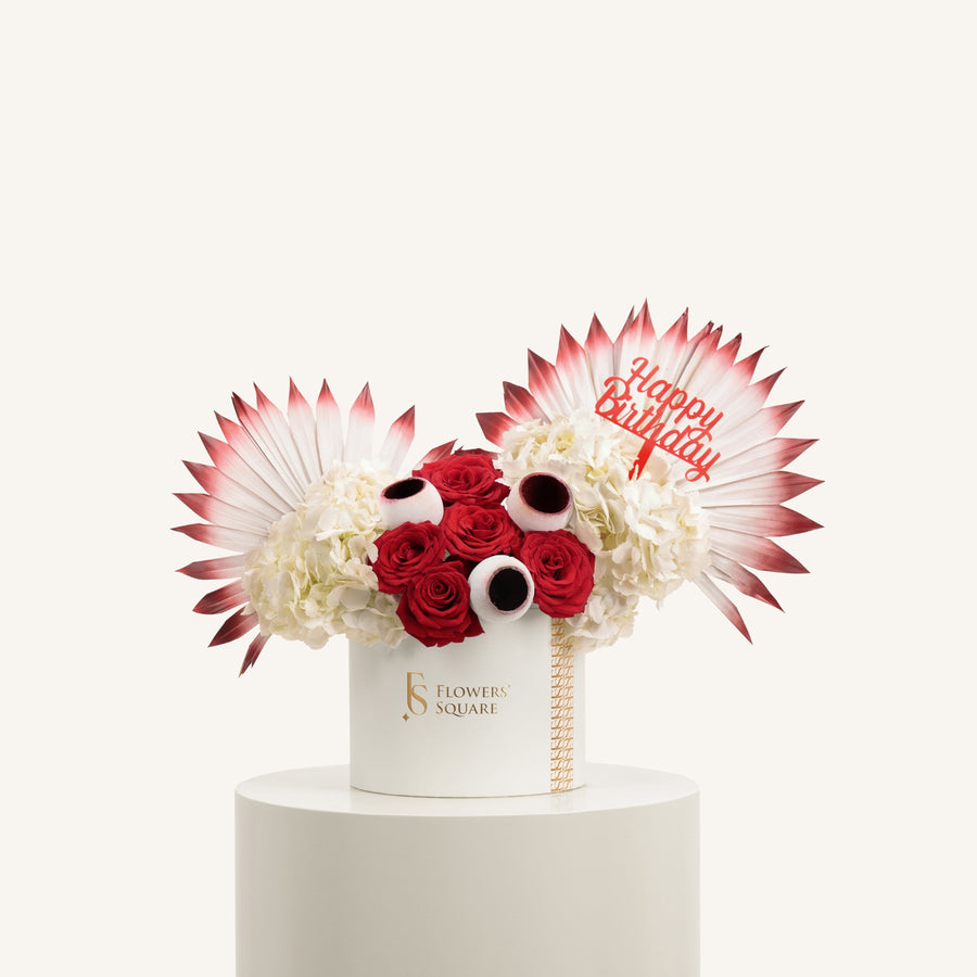 Happy Birthday Box Red