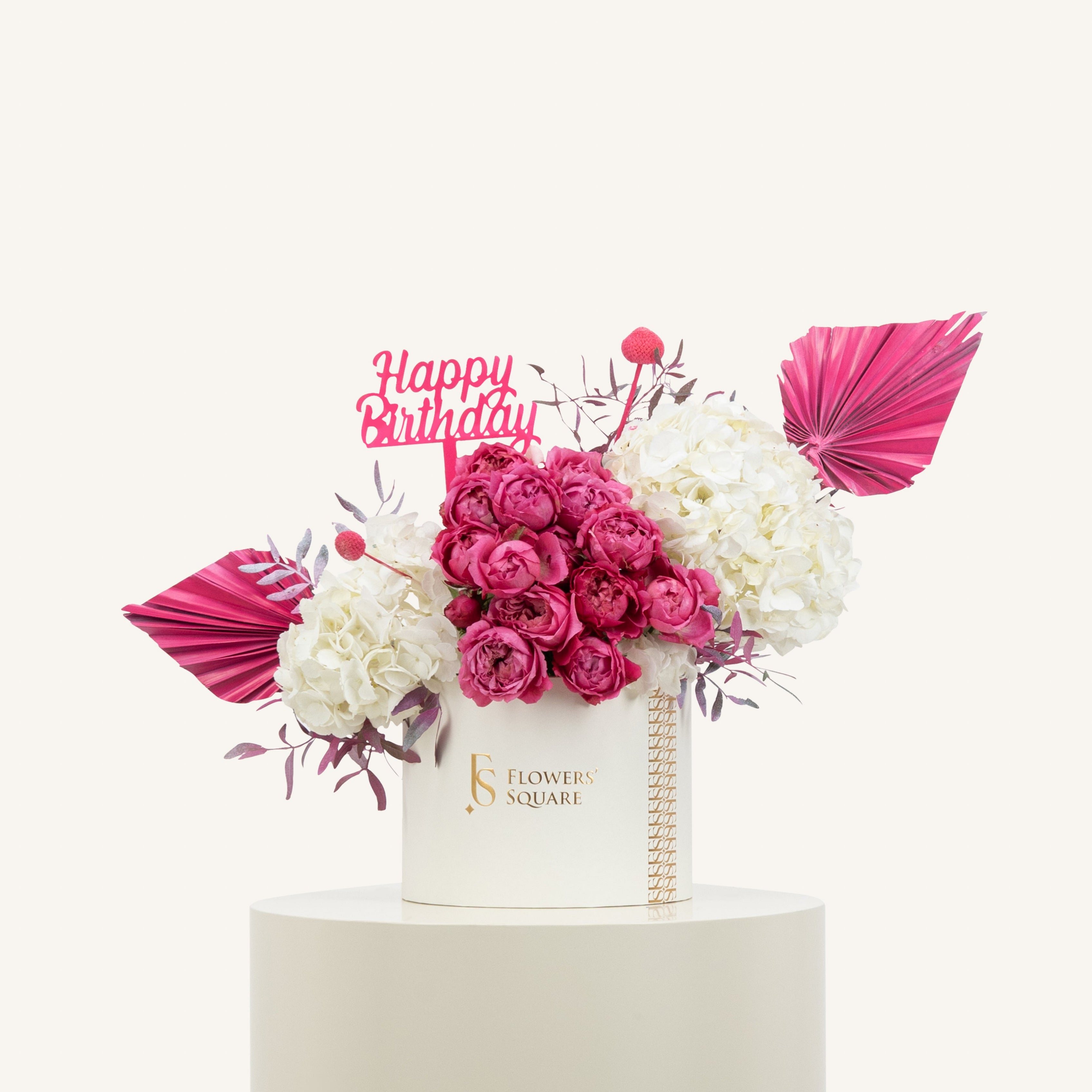 Happy Birthday Fuchsia Box