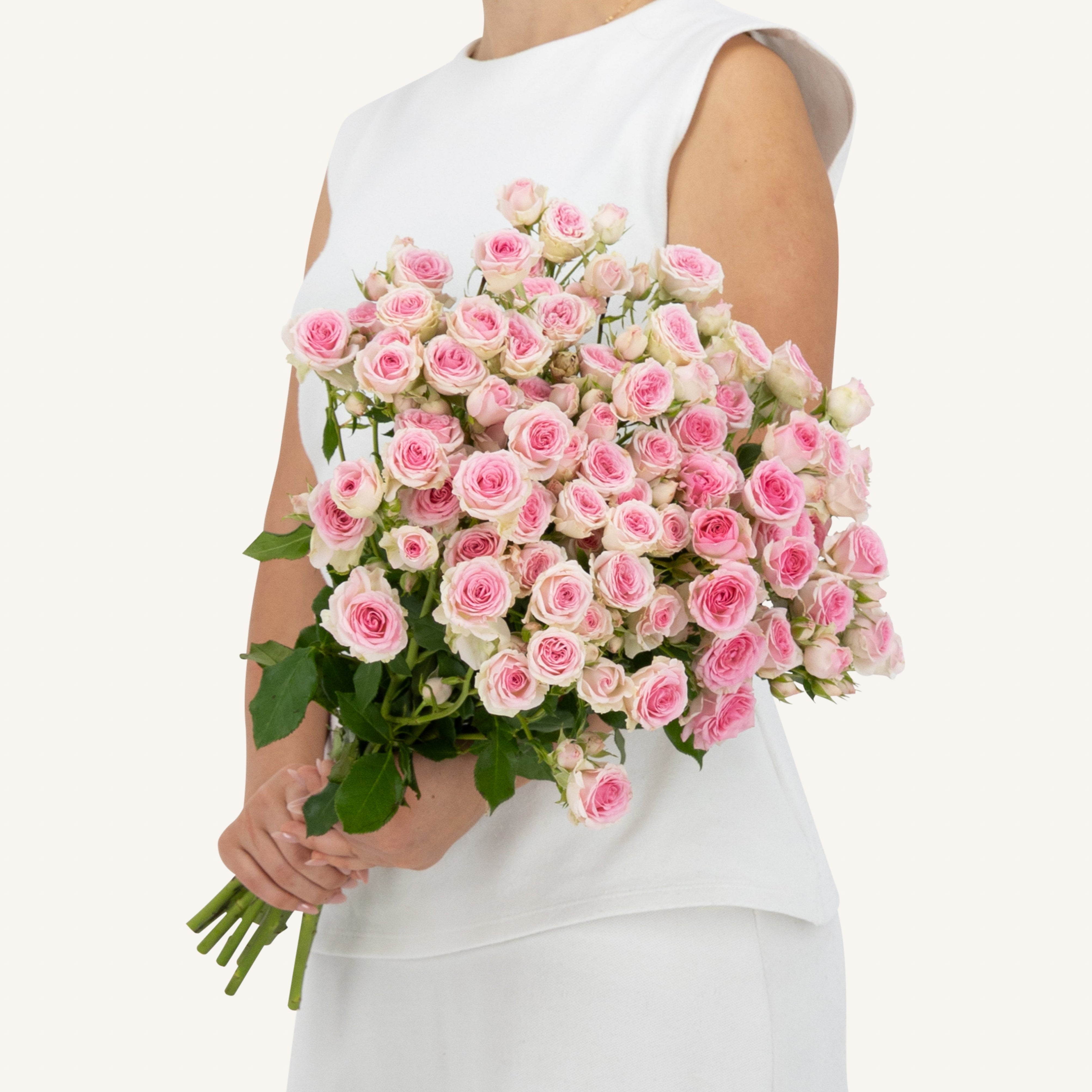Pink Spray Roses Bunch