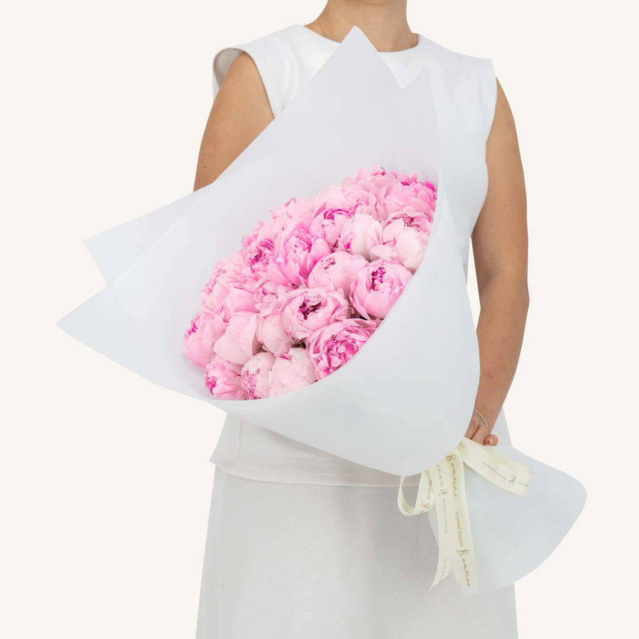 25 Pink Peony Bouquet