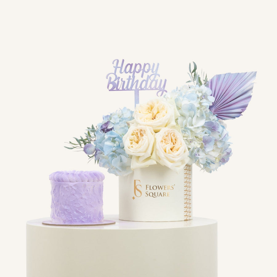 Happy Birthday Milky Way Flower & Cake