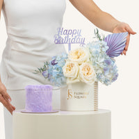 Happy Birthday Milky Way Flower & Cake