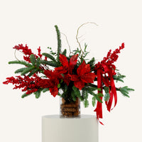 Christmas Vase Arrangement With Chocolate