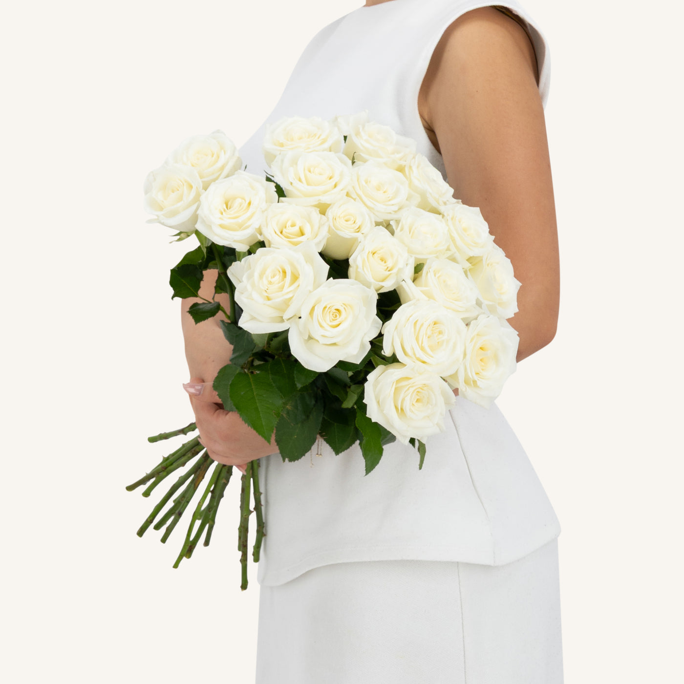 White Roses Bunch