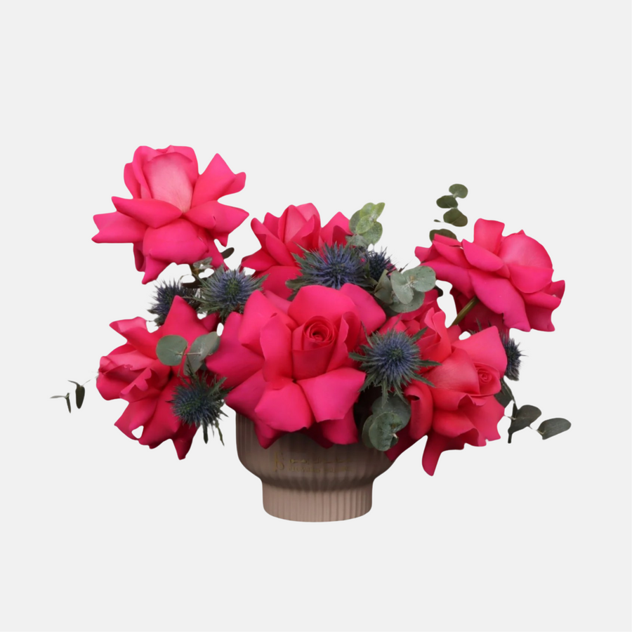 Fuchsia Rose Mini Vase (25cmx30cm)