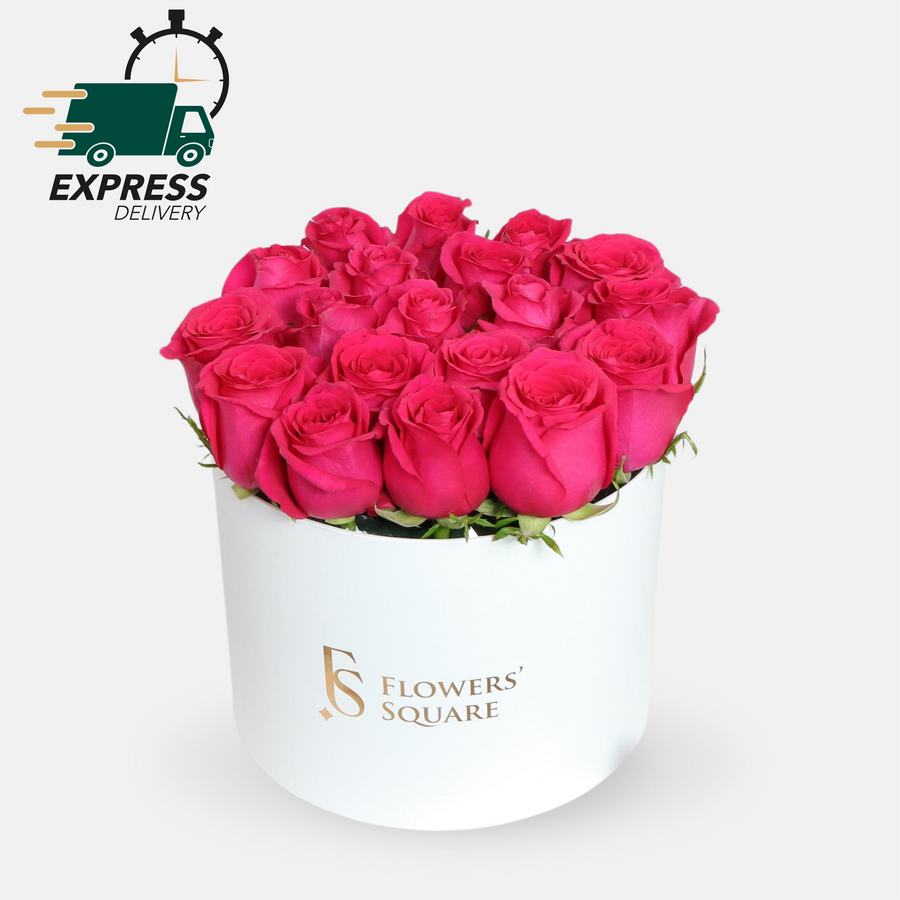 Fuchsia Roses Box(25cmx25cm)
