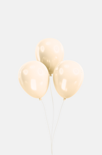 Helium Balloon Beige 3 Pieces