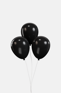 Helium Black Balloon 3 Pieces