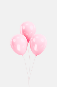 Helium Balloon Pink 3 Pieces