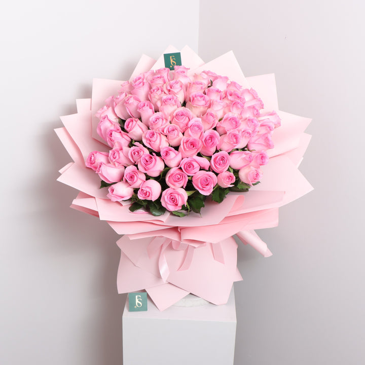 Buy Pink Roses Bouquet in Dubai