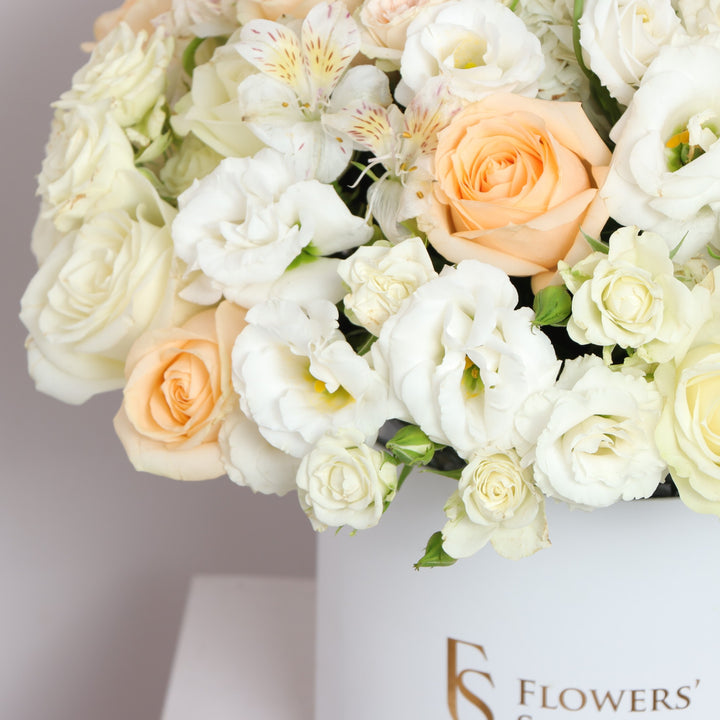 Blush Flower Box Free Delivery in Dubai