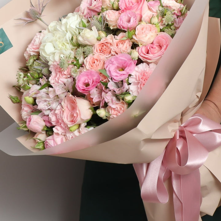 bouquet with tender plush flowers free delivery
