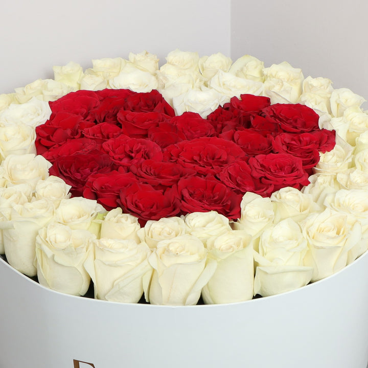 Valentine Roses Heart Box