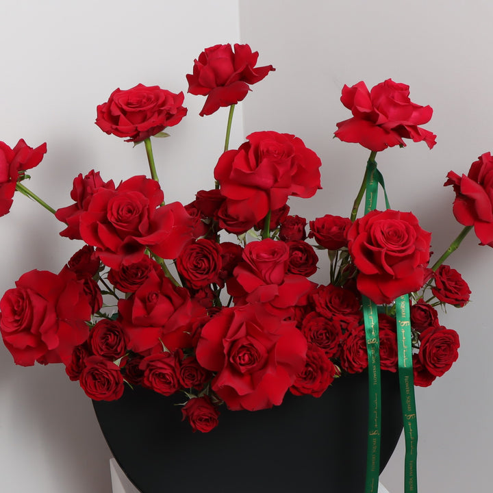 Valentine Red roses Box