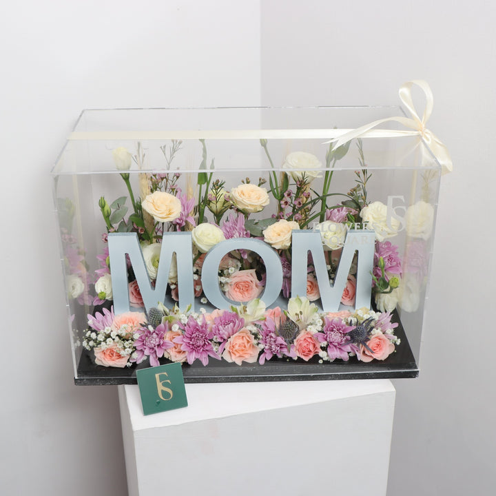 Mother Acrylic Flower Box Gift