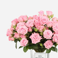 Chanel Pink Rose Vase 10 Stems (35cmx30cm)