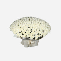 500 White Roses Bouquet (90cmx120cm)