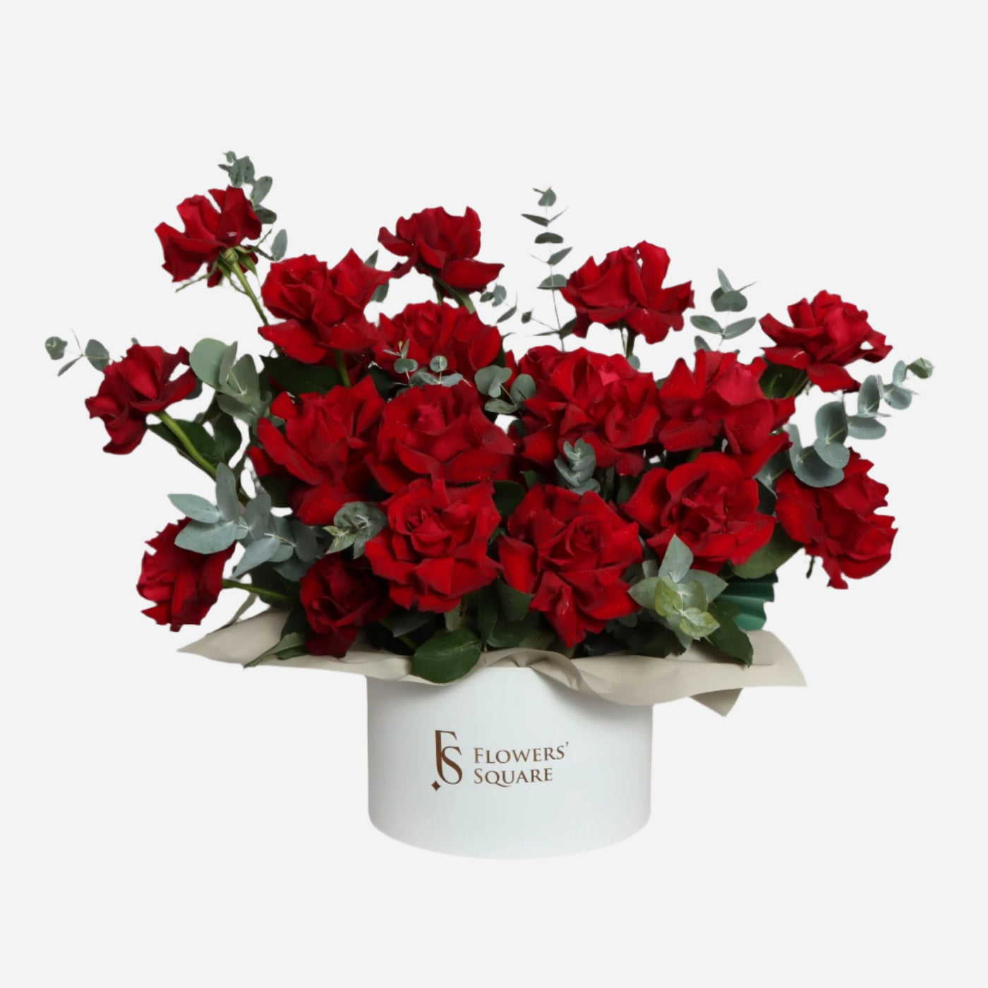 Red Roses Plush Box (65cmx65cm)