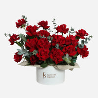 Red Roses Plush Box (65cmx65cm)