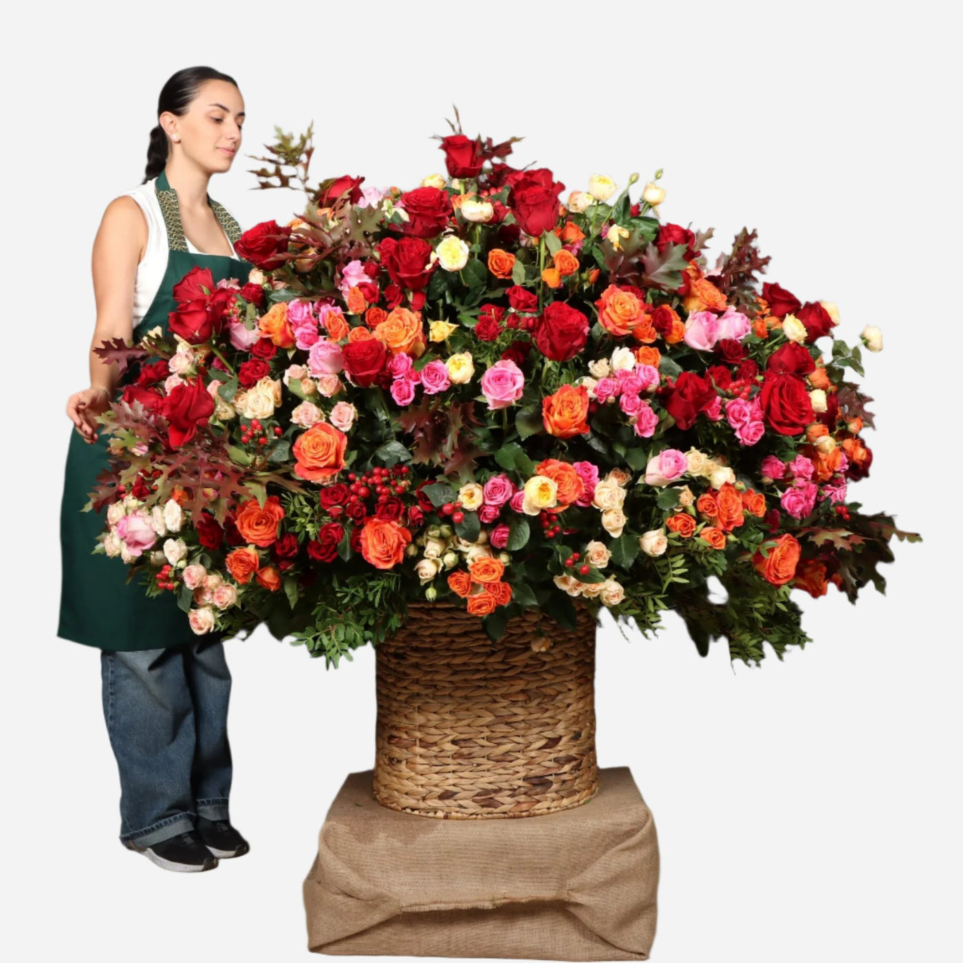 Autumn Flower Basket XXL Exclusive (130cmx140cm)