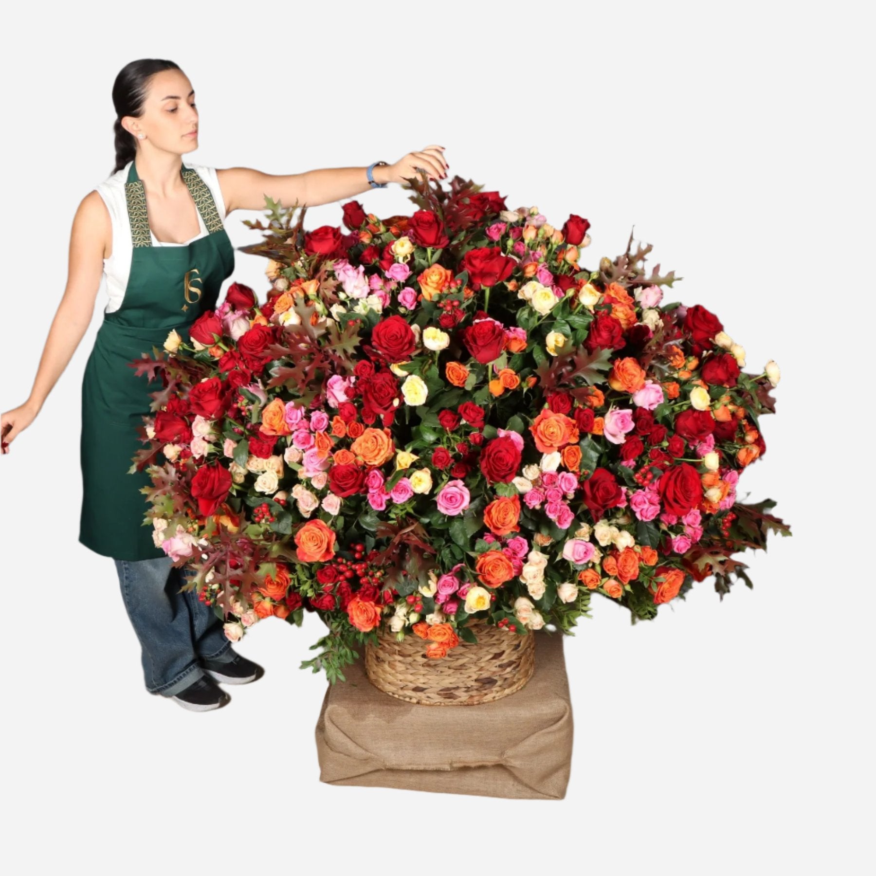 Autumn Flower Basket XXL Exclusive (130cmx140cm)