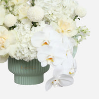 White Orchid Flower Vase (65cmx50cm)