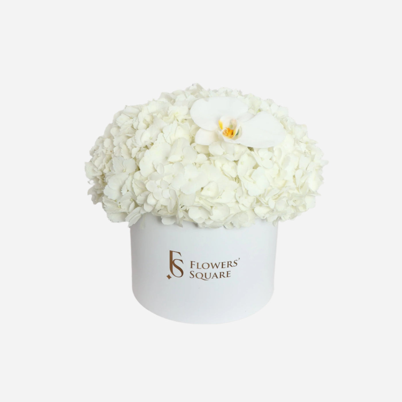 White Hydrangea Box (30cmx30cm)