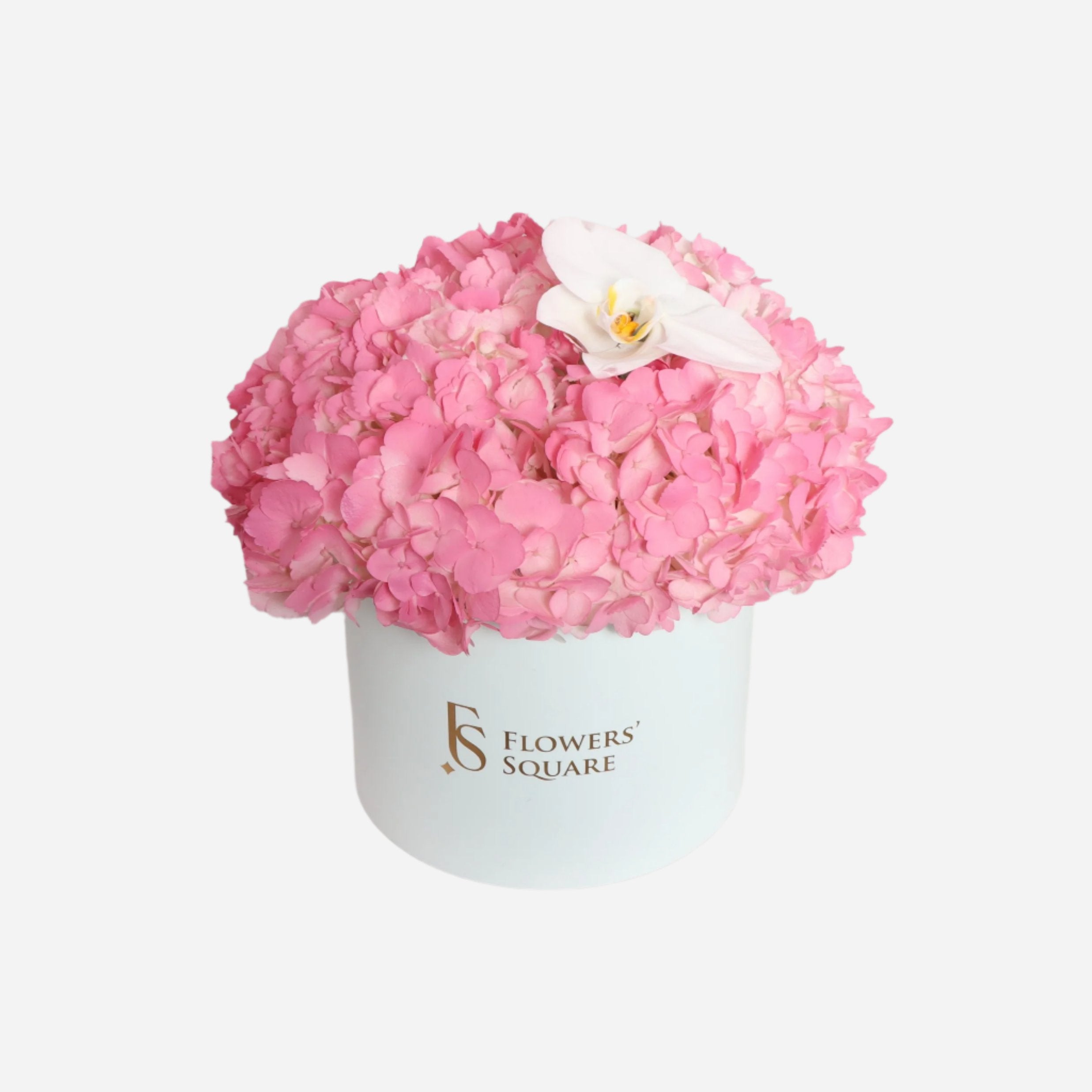 Pink Hydrangea Box (30cmx30cm)