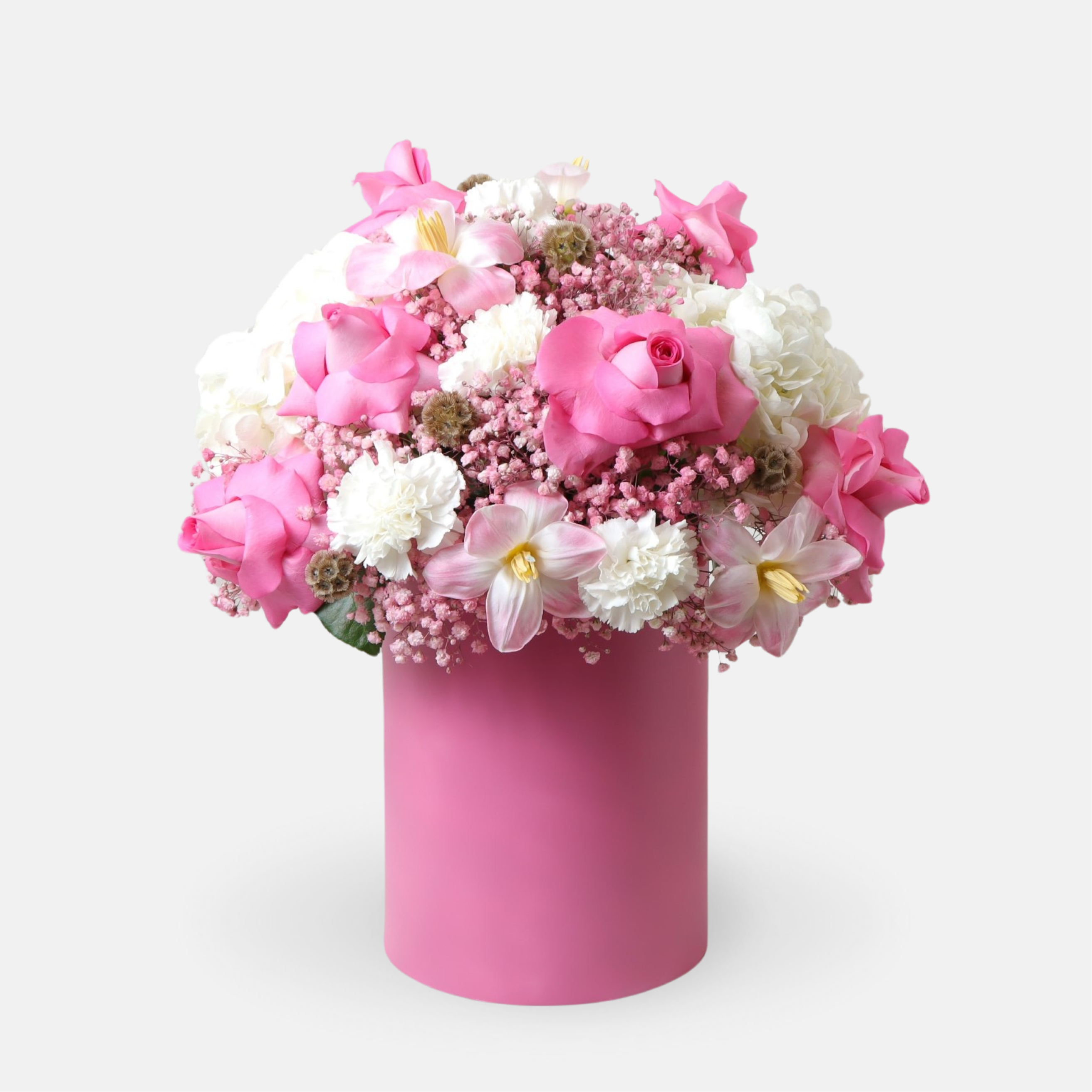 Pink Box Valentine Flowers(40cmx30cm)