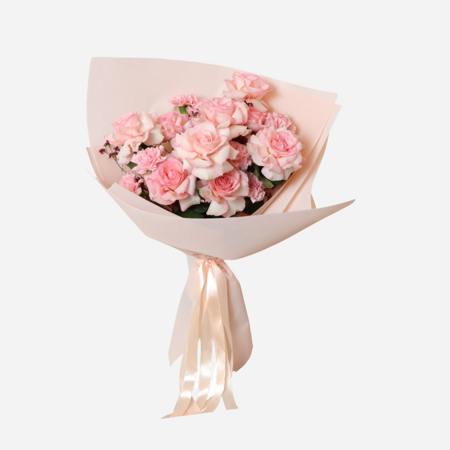 Pink Flower Bouquet (65cmx50cm)