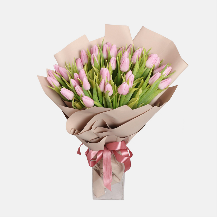 Pink Tulip Bouquet (50cmx35cm)
