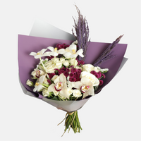 Purple and White Bouquet(60cmx40cm)