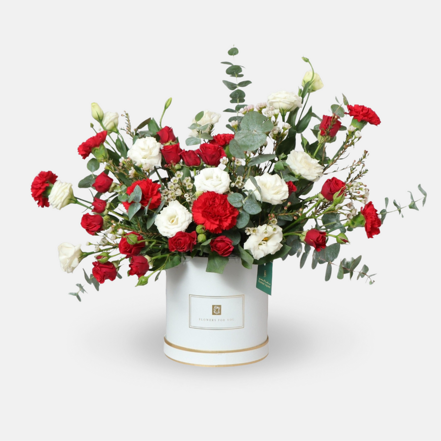 Red and White Flower Box(40cmx50cm)