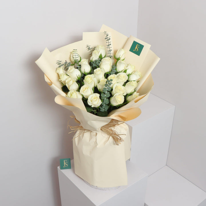 Charmy White Roses Buy Online